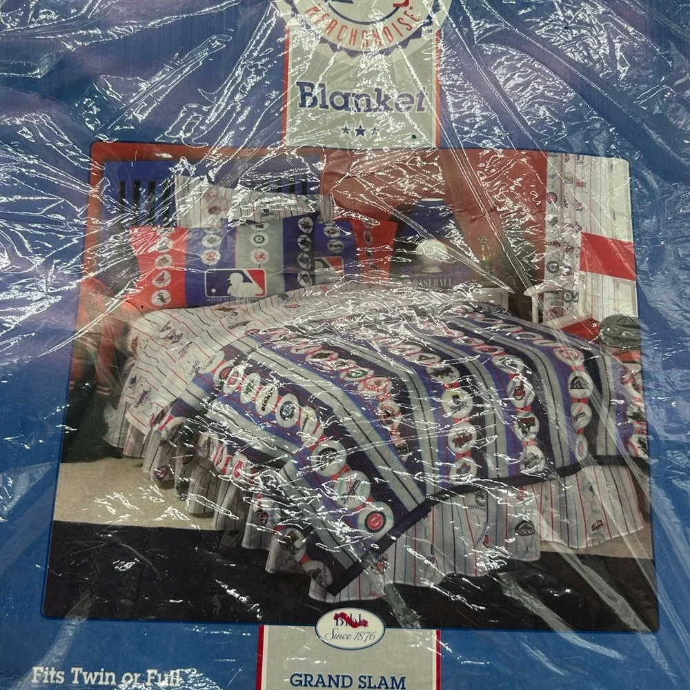 Grand Slam Baseball Teams‎ MLB Genuine Merchandise  Twin/Full Bed Brand New